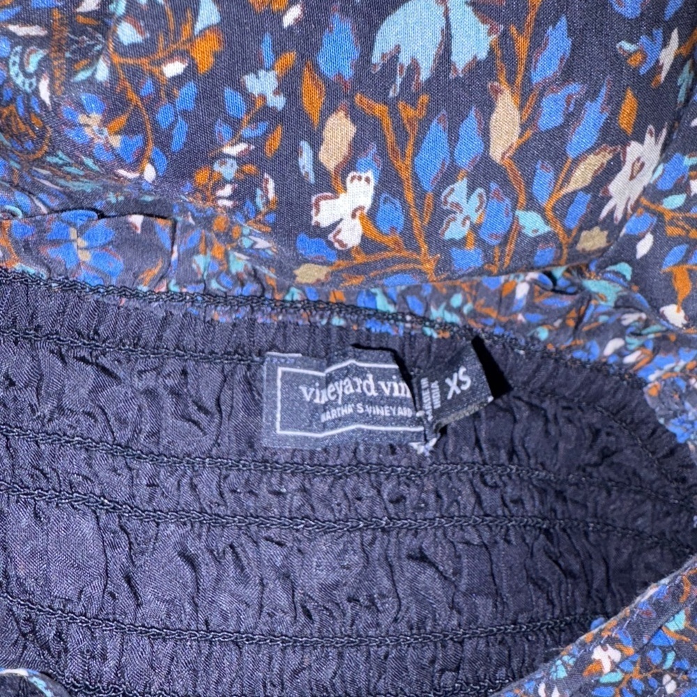 Vineyard Vines Floral Maxi Peasant Boho Floral Dress Size XS - Picture 6 of 6